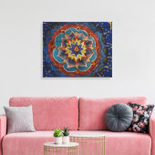 Mandala Schilderij Canvas Print (Insitu (Woonkamer))