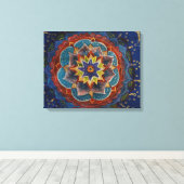 Mandala Schilderij Canvas Print (Insitu (Houten vloer))