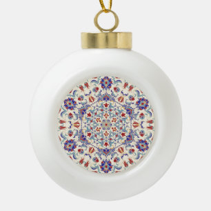 Mandala schoonheid: kleurrijk cultureel mozaïek keramische bal ornament
