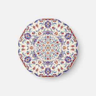 Mandala schoonheid: kleurrijk cultureel mozaïek magneet