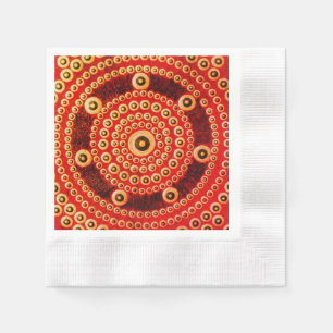 Mandala servet, gemunte cocktail papieren servette servet