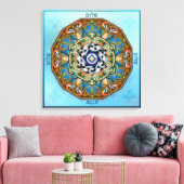 Mandala Shalom Canvas Afdruk (Insitu (Woonkamer))