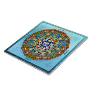 Mandala Shalom Tile Tegeltje