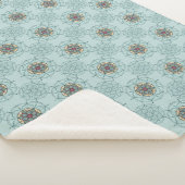 Mandala Sherpa Blanket Deken (3/4)