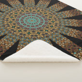 Mandala Sherpa Blanket Sherpa Deken (3/4)