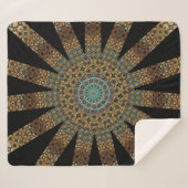 Mandala Sherpa Blanket Sherpa Deken (Voorkant (horizontaal))
