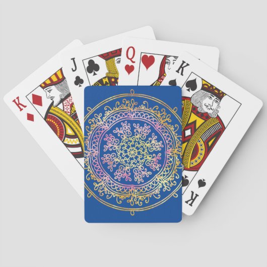 Mandala Sierkussen Pokerkaarten (Achterkant)