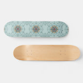 Mandala Skateboard met jouw naam (Horizontaal)