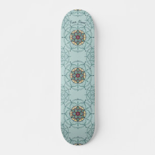 Mandala Skateboard met jouw naam