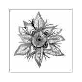 Mandala sneeuwvlok 	rubberstempel (Afrduk)