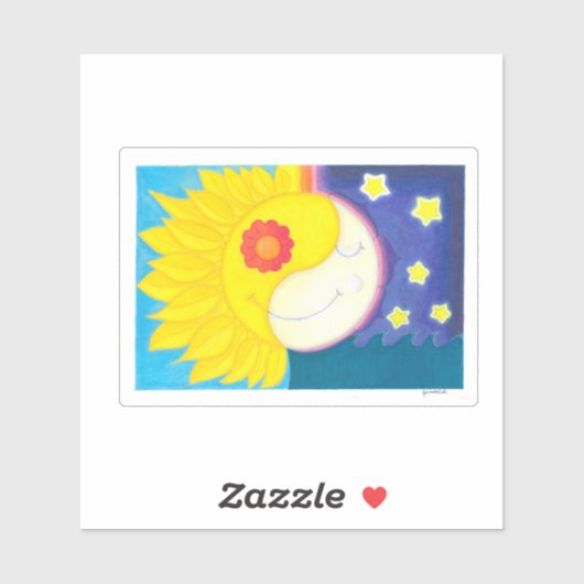 Mandala: Solflor e Luaflor Sticker (Vel)