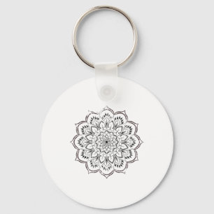 Mandala spiritueel in nood vredige Boho yoga-spiri Sleutelhanger