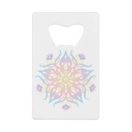 Mandala Sprite Burst Kredietkaart Flessenopener
