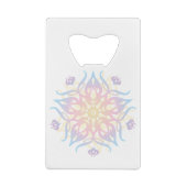 Mandala Sprite Burst Kredietkaart Flessenopener (Achterkant)