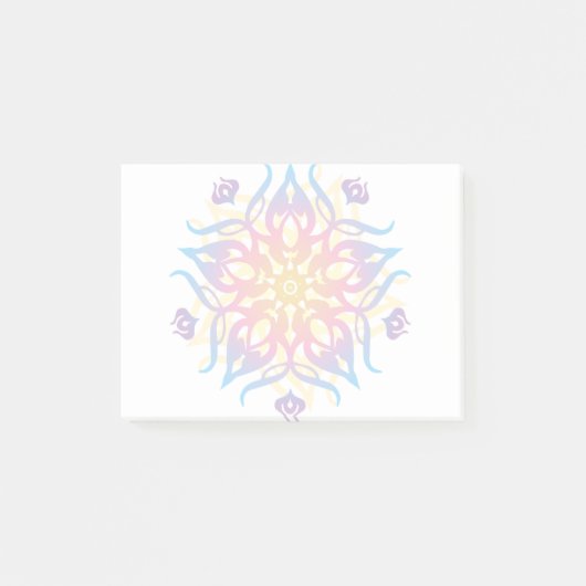 Mandala Sprite Burst Post-it® Notes (Voorkant)