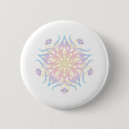 Mandala Sprite Burst Ronde Button 5,7 Cm