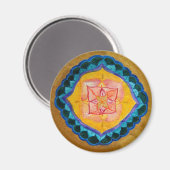 Mandala Standard Positif, Magnet Rond De 5,7 Cm (Recto/Verso)