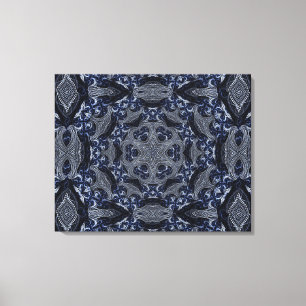 Mandala Star Retro Hippie Trippy Boho Chic Canvas Afdruk