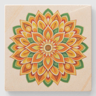 Mandala Stenen Onderzetter