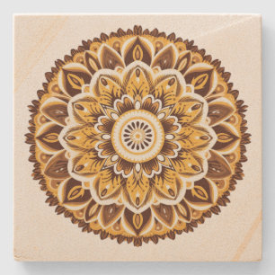 Mandala Stenen Onderzetter