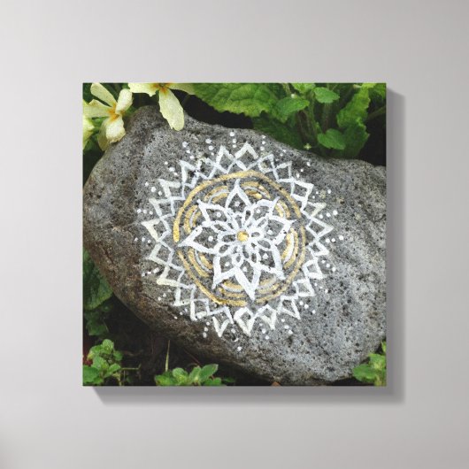 Mandala stenen posters wanddecor canvas afdruk (Voorkant)
