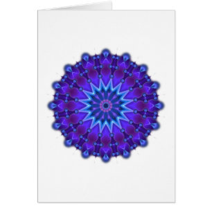 Mandala ster in blauw