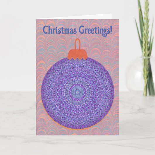  Mandala stijl kerst ornament Kaart (Voorkant)