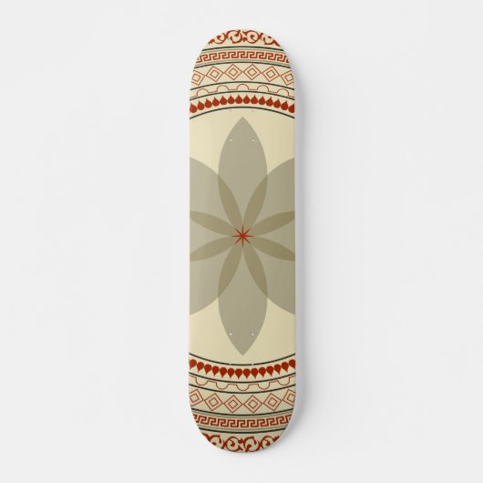 Mandala Style Design #1 Skateboard (Devant)
