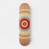 Mandala Style Design #4 Skateboard (Devant)