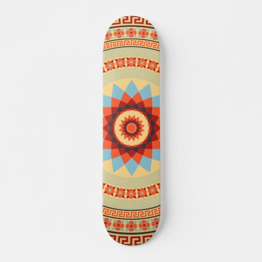 Mandala Style Design #4 Skateboard (Devant)