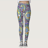 Mandala Style Doodle Art Lagen Leggings (Voorkant)
