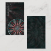 Mandala subtil de passion • Carte de visite (Devant / Derrière)
