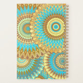 Mandala superposé bleu marron or (Dos)