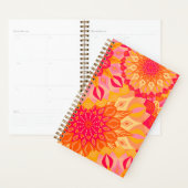 Mandala superposé orange rose jaune (Devant avec enveloppe)