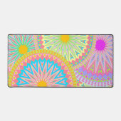 Mandala superposé Rose Bleu Jaune Menthe Violet (Recto)