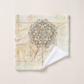 Mandala sur le marbre  (Gant de toilette)