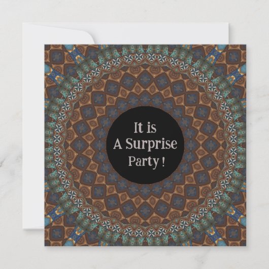 Mandala Surprise Feest Kaart (Voorkant)