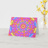MANDALA TAILLE DE LA CARTE DE RÉCUPÉRATION (Fleur jaune)