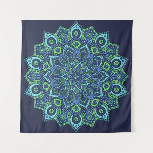 Mandala Tapestry Wandkleed (Voorkant (horizontaal))