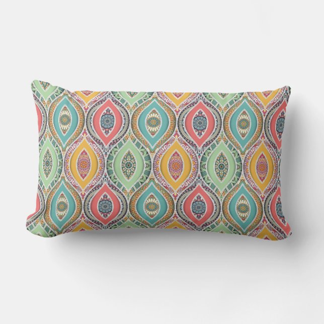 Mandala Tegel Pattern Kussen (Voorkant)