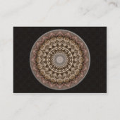 Mandala teint par thé • Carte de visite vertical (Dos)