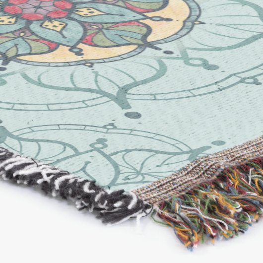 Mandala Throw Blanket Deken (Hoek)