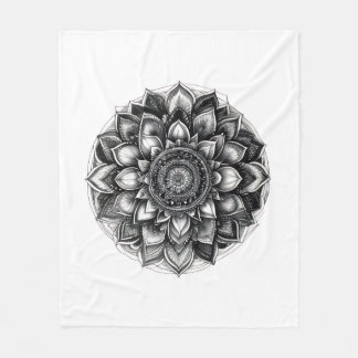 mandala throw blanket fleece deken