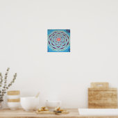 Mandala Tie Dye Poster (Keuken)