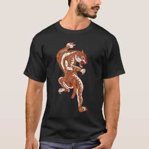 Mandala Tiger Big Cat Saber Toothed Tiger T-shirt