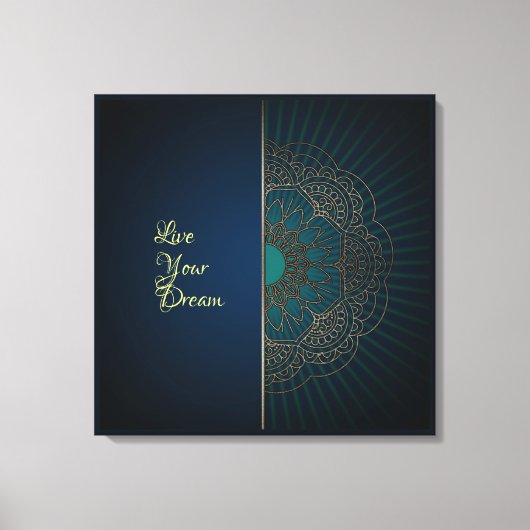 Mandala - Toile Enveloppée (Recto)