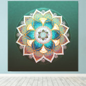 Mandala - Toile Enveloppée (Insitu (Plancher de Bois))