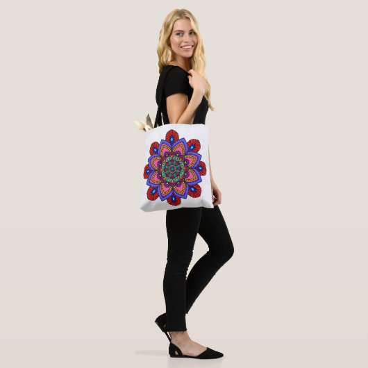 Mandala totes and shopping bag draagtas (Op model)