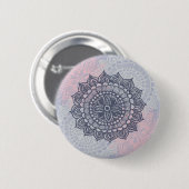 Mandala Tracery Ornament Button (Voorkant /achterkant)