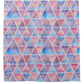 Mandala Triangles Pattern Douchegordijn (Voorkant)